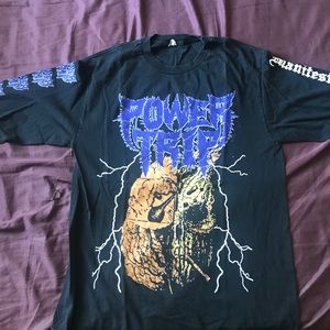 Power Trip long sleeve black tee